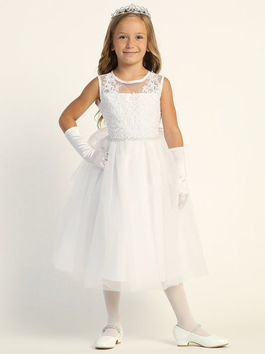 First Communion Dress - The Caroline Collection (Sizes 6, 7, 8, 10, 12) (Plus Sizes 8, 10, 12, 14, 16)