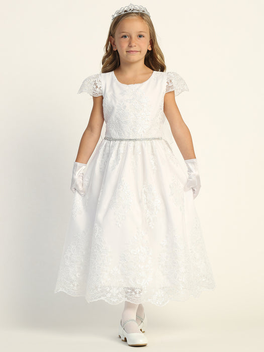 First Communion Dress - The Olivia Collection (Sizes 6, 7, 8, 10, 12) (Plus Sizes 8, 10, 12, 14, 16, 18, 20)