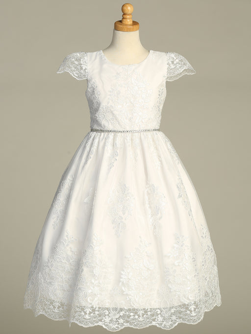 First Communion Dress - The Olivia Collection (Sizes 6, 7, 8, 10, 12) (Plus Sizes 8, 10, 12, 14, 16, 18, 20)