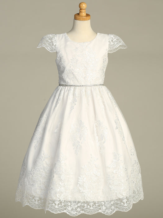 First Communion Dress - The Olivia Collection (Sizes 6, 7, 8, 10, 12) (Plus Sizes 8, 10, 12, 14, 16, 18, 20)