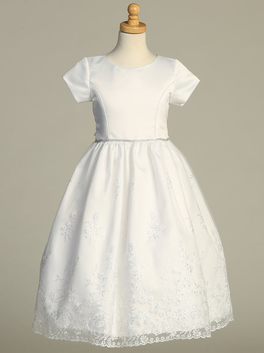 First Communion Dress - The Elina Collection (Sizes 6, 7, 8, 10) (Plus Sizes 12, 14, 16, 18, 20)