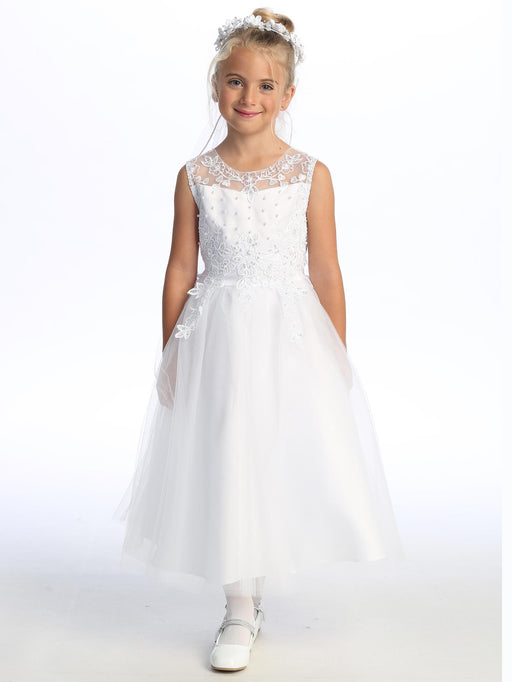 First Communion Dress - The Michelle Collection (Sizes 6, 7, 8, 10) (Plus Sizes 8, 10, 12, 14, 16, 18, 20)