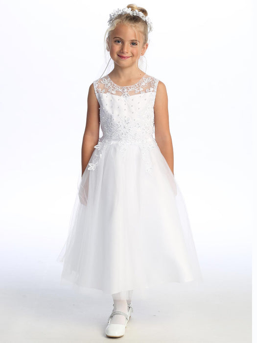 First Communion Dress - The Michelle Collection (Sizes 6, 7, 8, 10) (Plus Sizes 8, 10, 12, 14, 16, 18, 20)