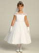 First Communion Dress -Grace Embroidered Tulle (Sizes 6, 7, 8, 10, 12) + Plus Sizes up to 20X