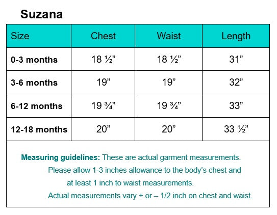 Suzana Girls Christening Outfit (up to 18 months)