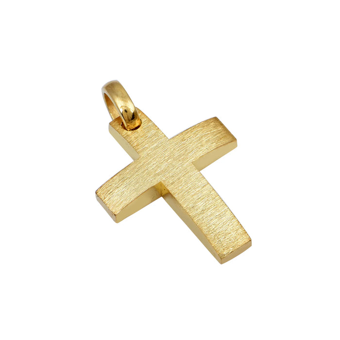 Men's Gold Cross - Ischis Alpha Gold Cross