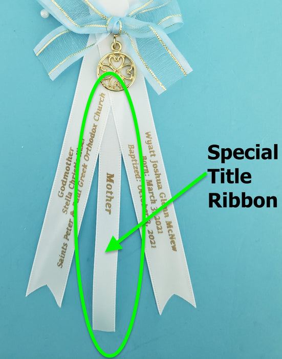 Special Title Center Ribbon for Witness Pin (Not the complete witness pin)