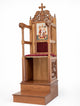 Orthodox Bishop’s Throne – Hand-Carved with Side Panels and Cross (Style 465)
