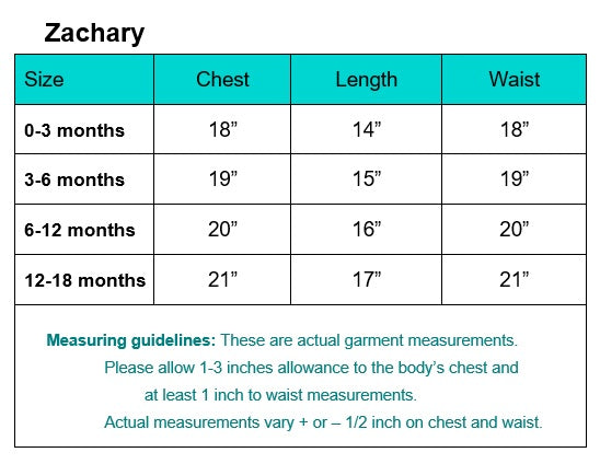 Zachary Boy's Christening Outfit (up to 18 months)
