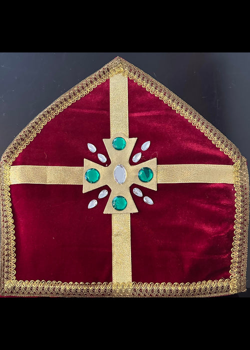 Christmas Burgundy Saint Nicholas Costume - Adult Male