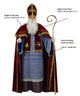 Christmas Burgundy Saint Nicholas Costume - Adult Male