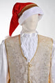 Christmas Gold Santa Claus Costume - Adult Male
