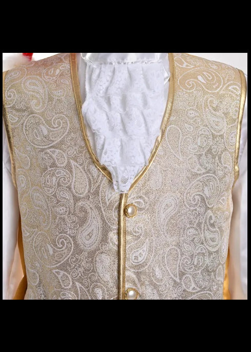 Christmas Gold Santa Claus Costume - Adult Male