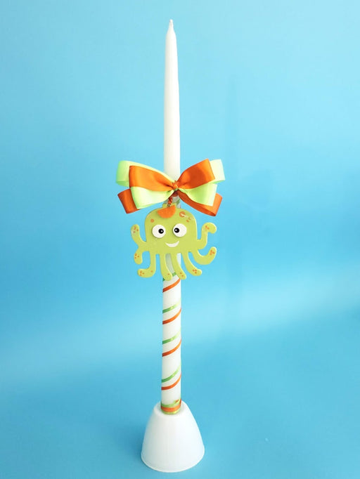 15" Easter Candle Choose Your Animal Decoration Swirl Candle