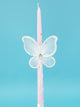 15" Easter Candle Organza Butterfly