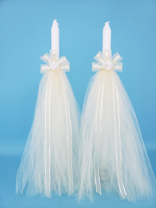 Pure Love Thick Stem Candles - Set of 2