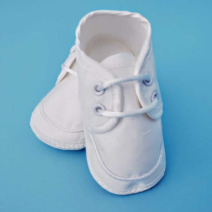Boys Shoe - Silk Dupioni Christening Shoes