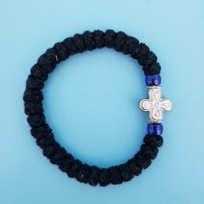 Wool Bracelet with Cross from Greece