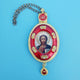 Christ The Teacher Faberge Style Framed Icon with Chain