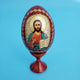 Christ  the Teacher Wooden Icon Egg -Russian