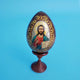Christ  the Teacher Wooden Icon Egg -Russian