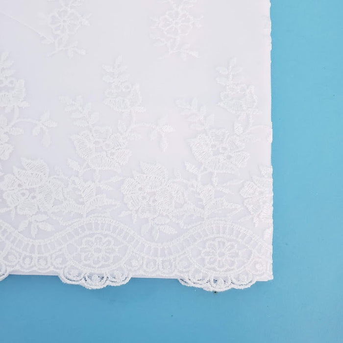 1 Piece Christening Oil Sheet -French Lace