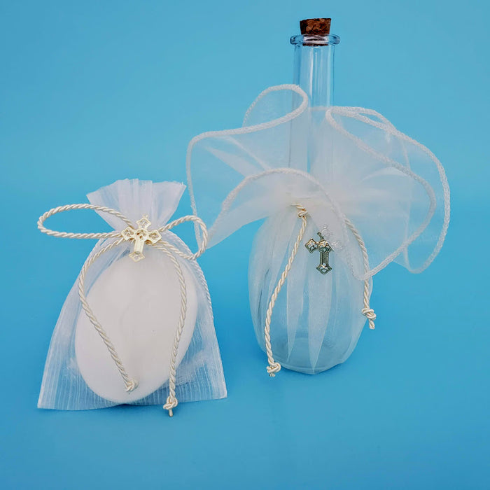 Oil Bottle & Soap Set - Organza Circle