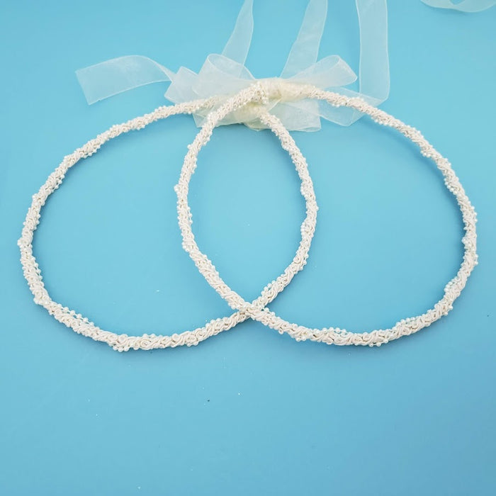 Crown Pair: Pearl Swirl-Wrap - Ivory