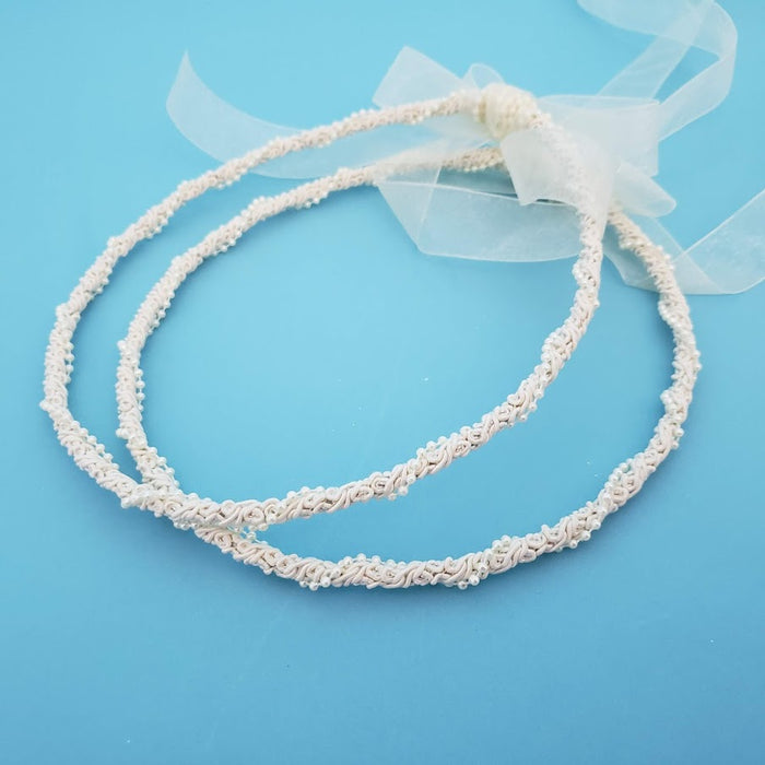 Crown Pair: Pearl Swirl-Wrap - Ivory