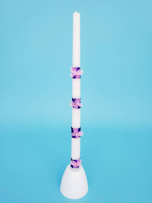 15" Tiered Flower  Easter Candle