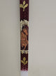 13" Easter Lambatha Candle - Burgundy Theotokos