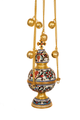 Ecclesiastical Orthodox Censer - Style B - Enamel - Gold Plated
