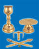 Gold Plated Chalice Set with Holy Communion Cup 275 ml