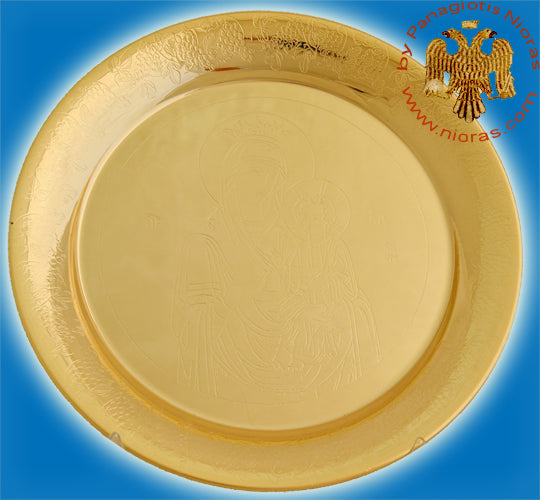 Gold Plated Andidoron Disc Engraved