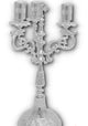 Orthodox Trikeri Candelabra with Cross