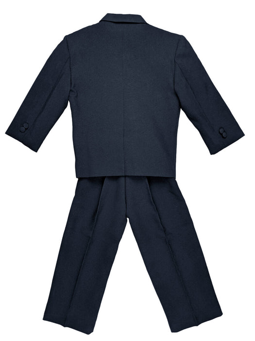 Boys Formal 5 Piece Suit with Shirt and Vest – Navy Blue (Sizes 2T -20)
