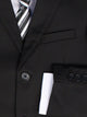 Boys Formal 5 Piece Suit with Shirt, Vest, Tie and Garment Bag – Black (Sizes 2T -20)