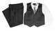 Boys Formal 5 Piece Suit with Shirt, Vest, Tie and Garment Bag – Charcoal (Sizes 2T -20)