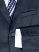 Boys Formal 5 Piece Suit with Shirt, Vest, Tie and Garment Bag – Navy Blue (Sizes 2T -20)