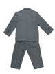 Boys Pinstripe Suit Set with Matching Tie – Light Gray (Sizes 2T -20)