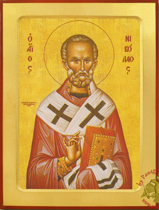 Saint Nicholas Archbishop of Myra Greek Orthodox Icon