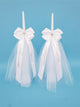 Matthew Tulle Tapered Candles - Set of 2