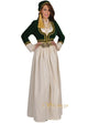 Amalia White Brocade Costume