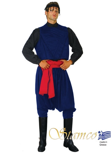 Crete Man with Vest Costume (Blue)