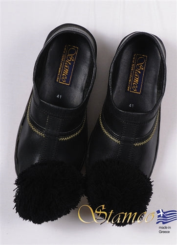Tsarouchi Black Shoe - Sizes 40, 41, 42, 43, 44 (Sizes 7 - 10.5/11)