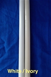 Plain IVORY Candle 24" -Tapered