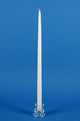 Plain White Candle 18" -Tapered