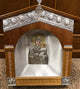 Wood Altar Crown Case - Silver Trim