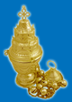 Combelidiko Orthodox Church Censer - Gold Plated