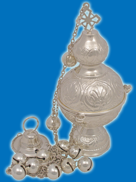 Orthodox Ecclesiastical Censer Silver Plated